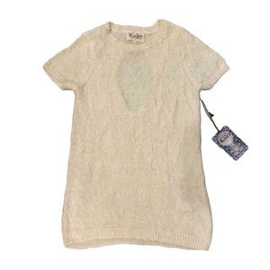 For Love & Lemons Fuzzy Open Back Sweater Dress